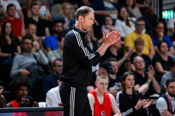 Petteri Koponen, Head Coach of U18 Next Generation Select Team in action during EB Adidas Next Generation Tournament Final