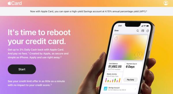 Screengrab of Apple Card