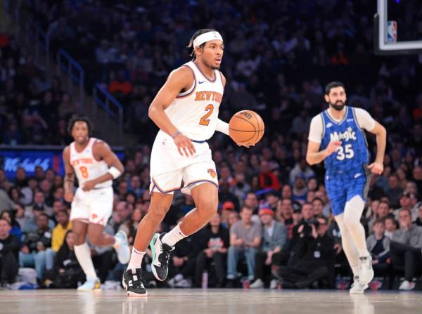 Miles McBride had another big game for the Knicks on Mo<em></em>nday against the Magic.