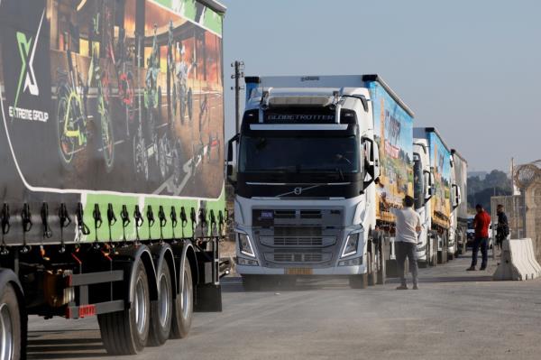 Israel is working to bring 250 aid trucks into the Gaza Strip daily to improve the humanitarian crisis caused by the war with Hamas.