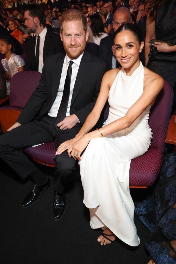 Prince Harry and Meghan, Duchess of Sussex, attending the 2024 ESPY Awards at Dolby Theatre in Hollywood, California.