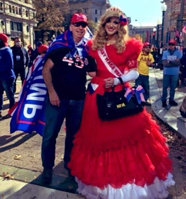 Lady Maga at a Trump rally. 