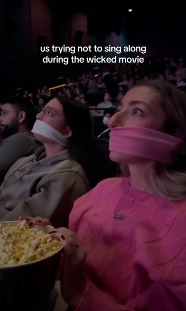 A TikTok still showing gagged 