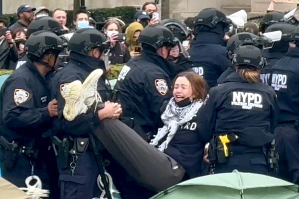 NYPD arrested at 108 protesters at Columbia University last Thursday.