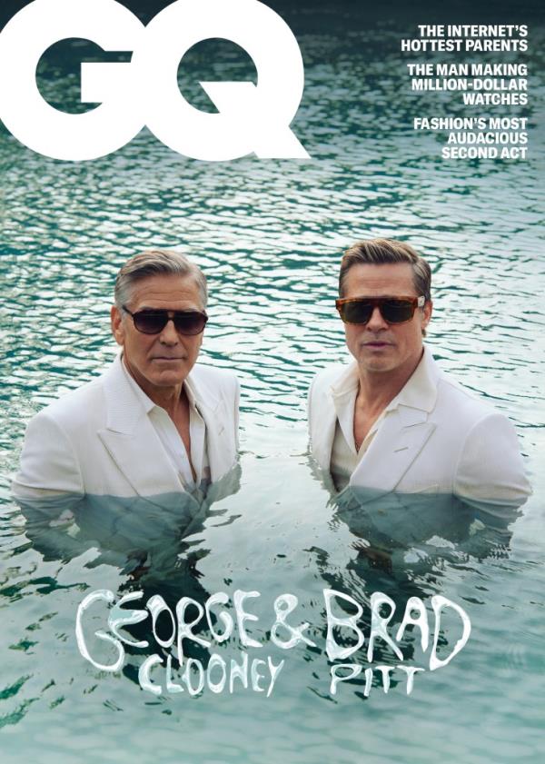 GEORGE CLOo<em></em>nEY AND BRAD PITT COVER GQ's 2024 SEPTEMBER ISSUE