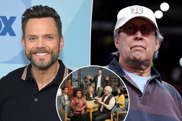 Joel McHale and Chevy Chase. 