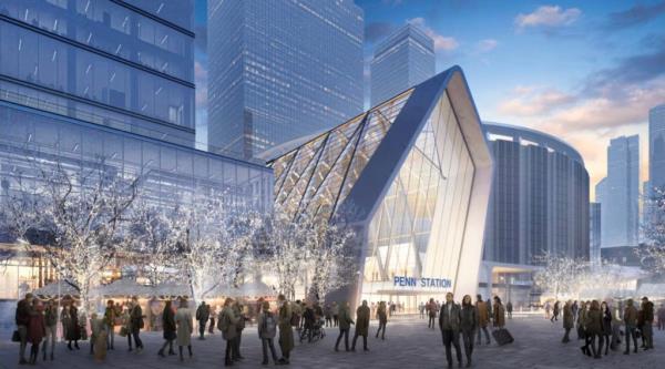 MTA renderings for Penn Station reconstruction.