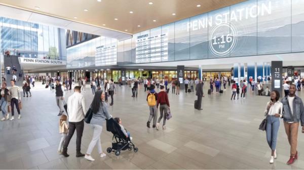 MTA renderings for Penn Station reconstruction.