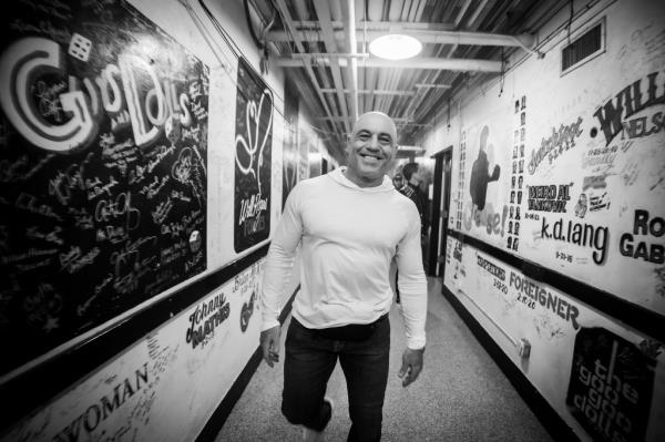 Joe Rogan: Burn the Boats. Joe Rogan backstage at the Majestic Theatre in San Antonio, Texas. 