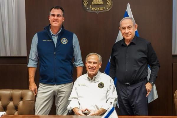 Oklahoma Governor, Kevin Stitt and Gov. Greg Abbott of Texas meet with Israeli Prime Minister Benjamin Netanyahu.