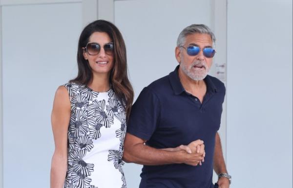 Amal Cloo<em></em>ney and George Clooney. 