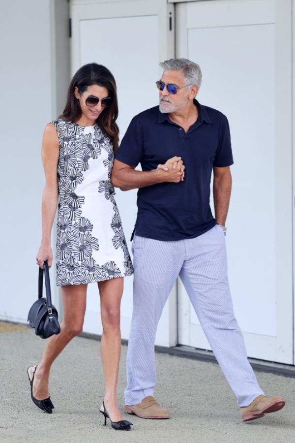 Amal Cloo<em></em>ney and George Clooney. 