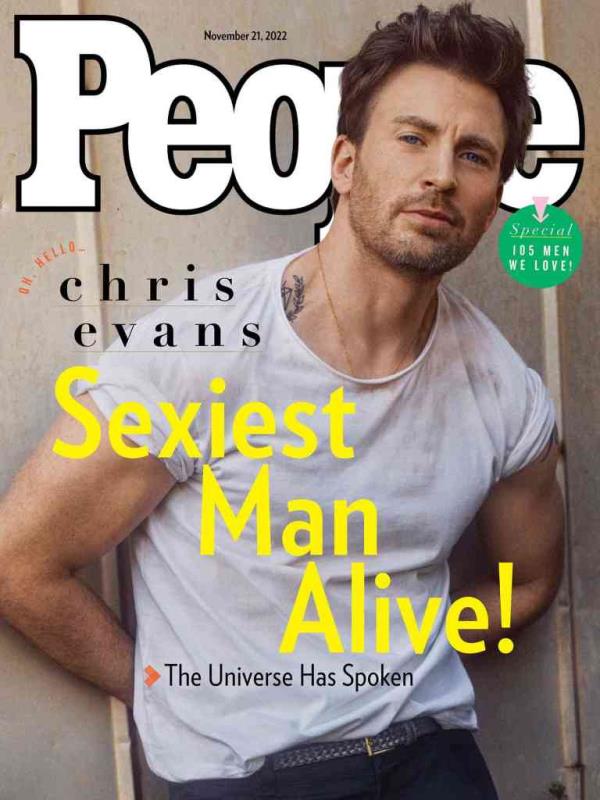 Chris Evans took home the Sexiest Man Alive crown in 2022.