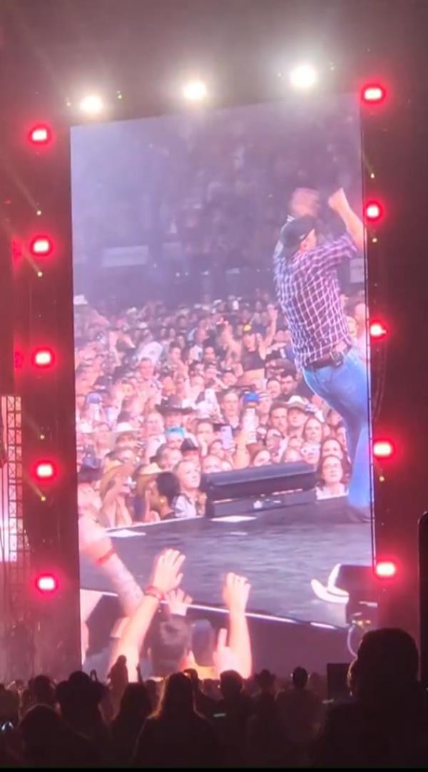 Luke Bryan at the Coast City Country Festival in Vancouver, Canada, on April 20.