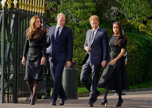 Kate Middleton, Prince William, Prince Harry, and Meghan Markle. 