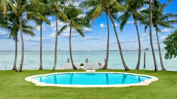 The waterfront pool.