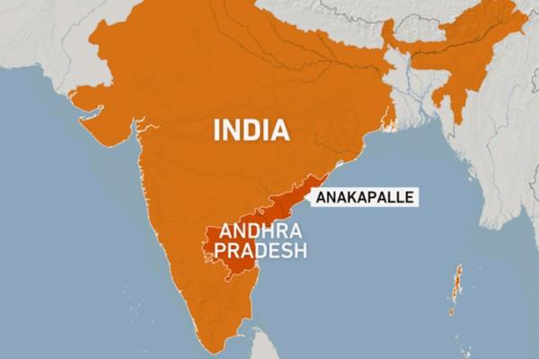 The Anakapalle district in Andhara Pradesh, India.