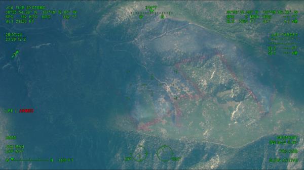 Currant Creek Fire map