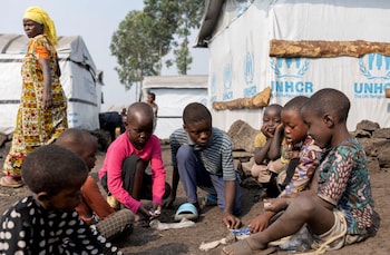 Gedeon Kakule, 13, and Kito Balume, 10, who were both among the first cases Mpox