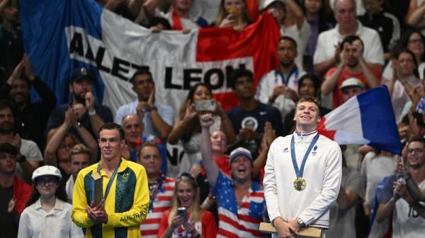 Leon Marchand made history in the pool