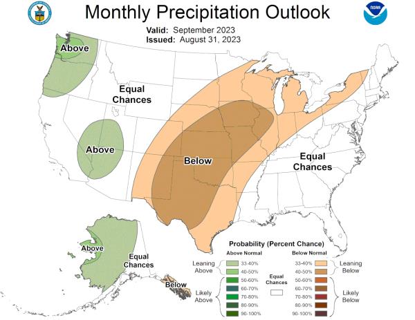 September rainfall outlook