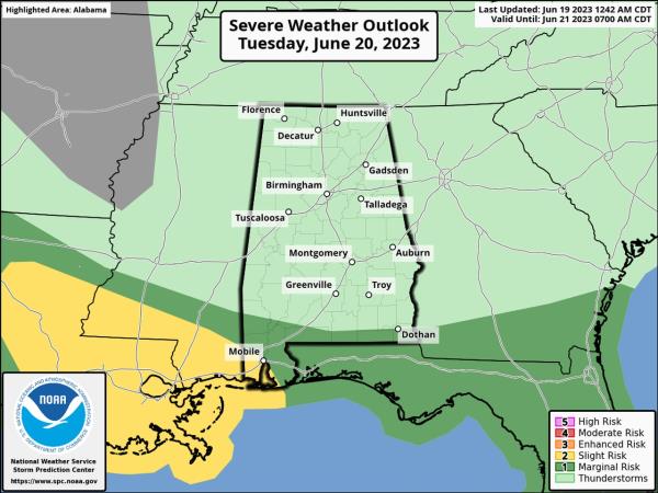 Tuesday severe weather outlook