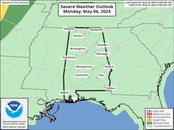 Mo<em></em>nday severe weather outlook