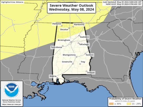 Wednesday severe weather outlook