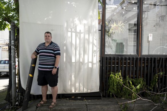 Yarra Residents Collective founder Adam Promnitz on Swan St in Cremorne  on Wednesday.