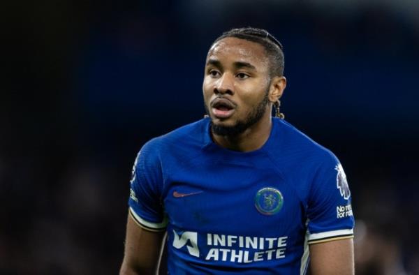 LONDON, ENGLAND - DECEMBER 27: Chelsea's Christopher Nkunku looks on during the Premier League match between Chelsea FC and Crystal Palace at Stamford Bridge on December 27, 2023 in London, England. (Photo by Andrew Kearns - CameraSport via Getty Images)