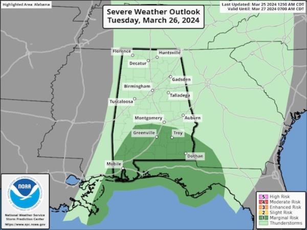 Tuesday severe weather outlook