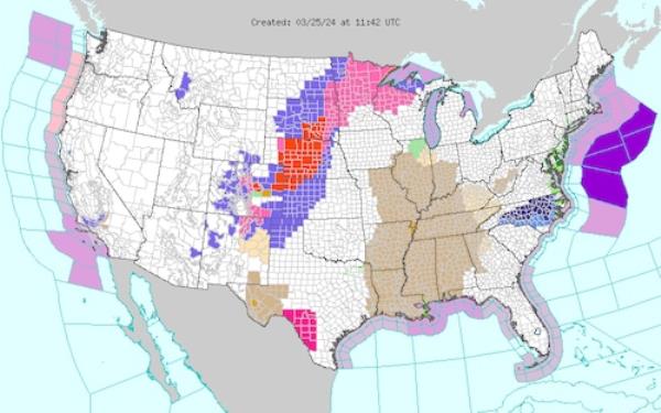 Wind advisories