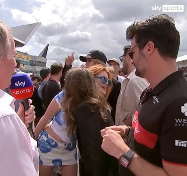 Martin Brundle being rejected by Cara Delevingne