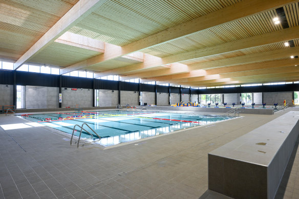 The new Northcote Aquatic and Recreation Centre in October 2023.